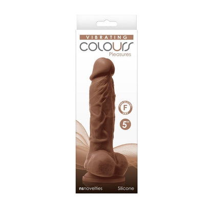 NS Novelties Dildos NS Novelties Colours 5″ Vibrating Brown Dildo