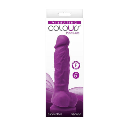 NS Novelties Dildos NS Novelties Colours 5″ Vibrating Purple Dildo