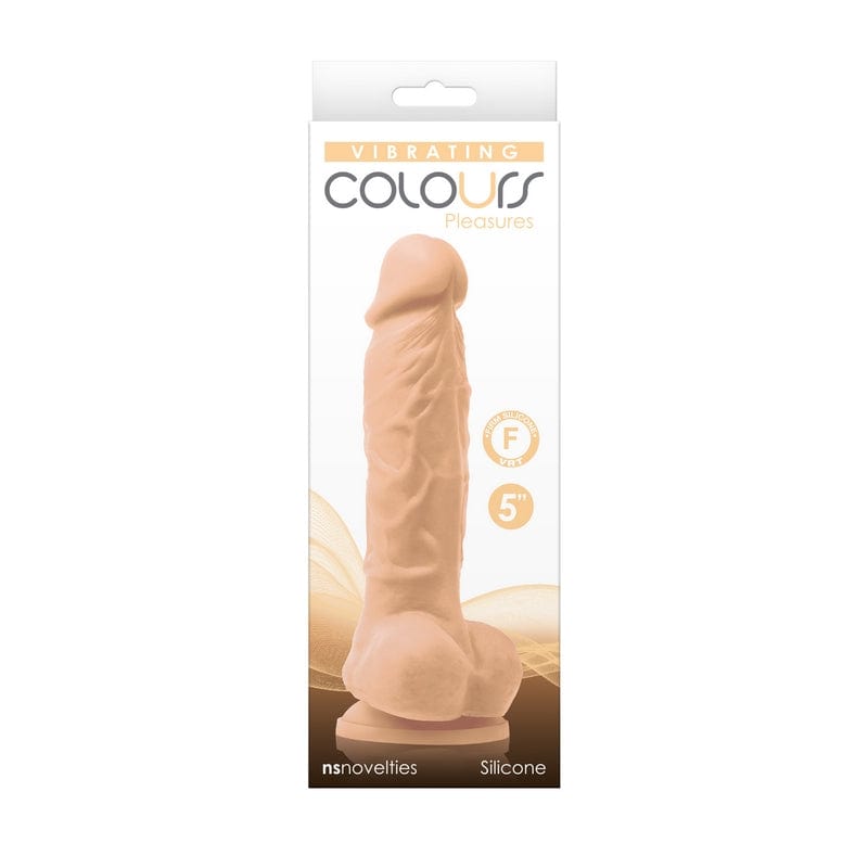 NS Novelties Dildos NS Novelties Colours 5″ Vibrating White Dildo