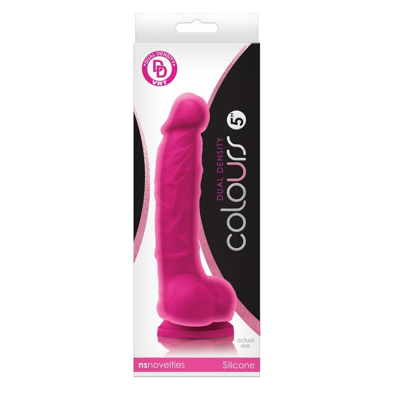 NS Novelties Dildos NS Novelties Colours Dual Density 5” Dildo Pink