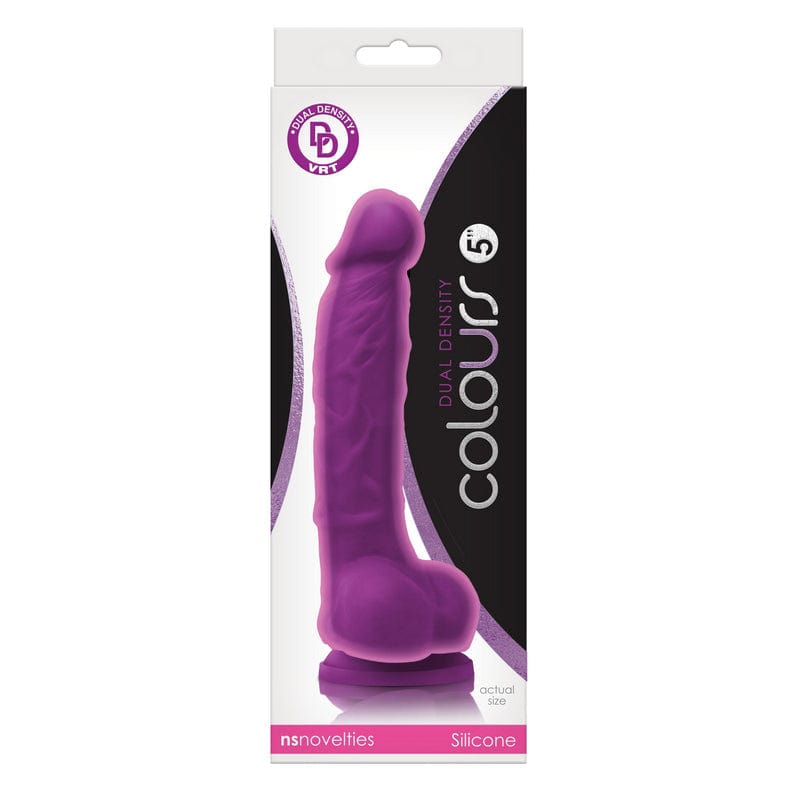 NS Novelties Dildos NS Novelties Colours Dual Density 5” Dildo Purple