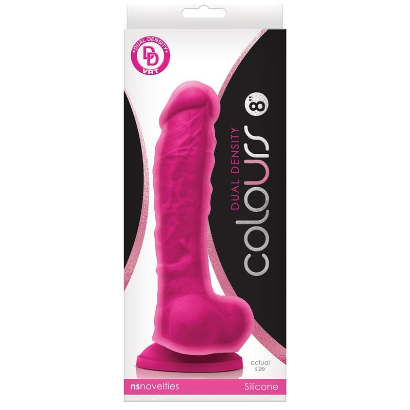 NS Novelties Dildos NS Novelties Colours Dual Density 8” Dildo Pink