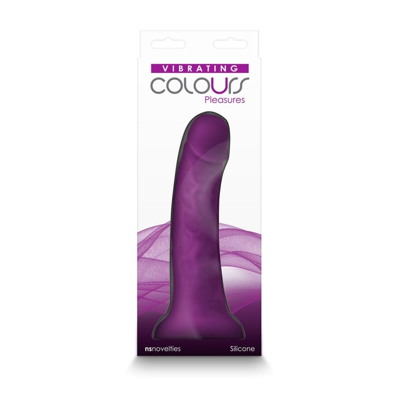 NS Novelties Dildos NS Novelties Colours Pleasures 7" Vibrating Dong Purple