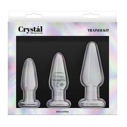 NS Novelties Anal Toys NS Novelties Crystal Tapered Kit Clear