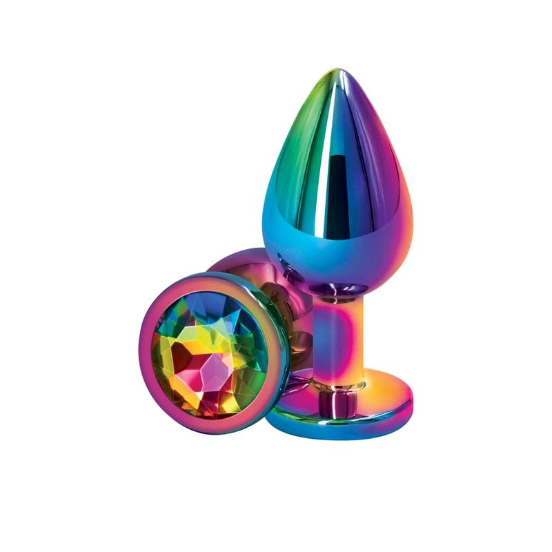 NS Novelties Butt Plugs NS Novelties Rear Assets Multicolor Medium Plug