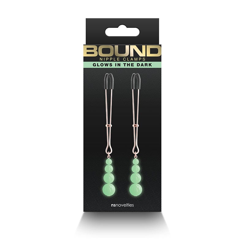 NS Novelties Nipple Clamps NS Novelties G2 Bound Nipple Clamps Rose Gold