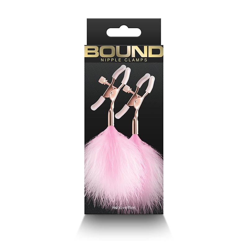 NS Novelties Nipple Clamps Pink NS Novelties F1 Bound Nipple Clamps