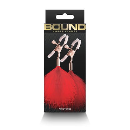 NS Novelties Nipple Clamps Red NS Novelties F1 Bound Nipple Clamps