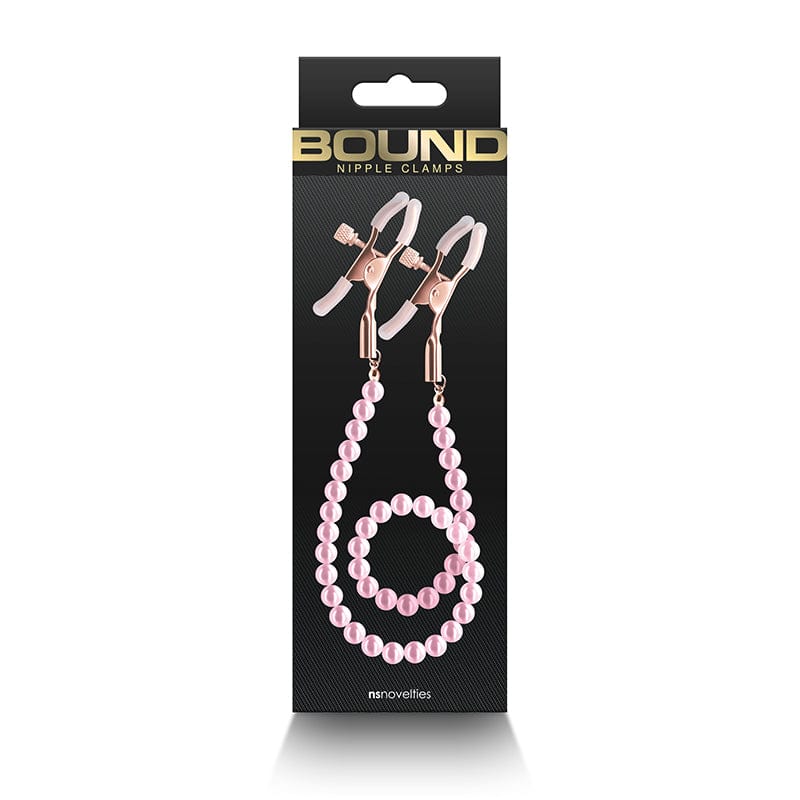 NS Novelties Nipple Clamps Pink NS Novelties DC1 Bound Nipple Clamps