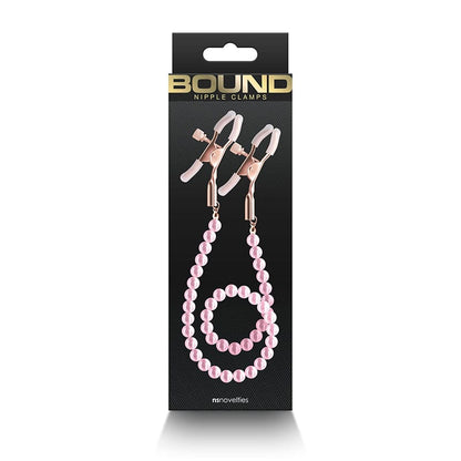 NS Novelties Nipple Clamps Pink NS Novelties DC1 Bound Nipple Clamps
