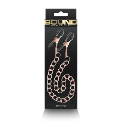 NS Novelties Nipple Clamps Rose Gold NS Novelties DC2 Bound Nipple Clamps