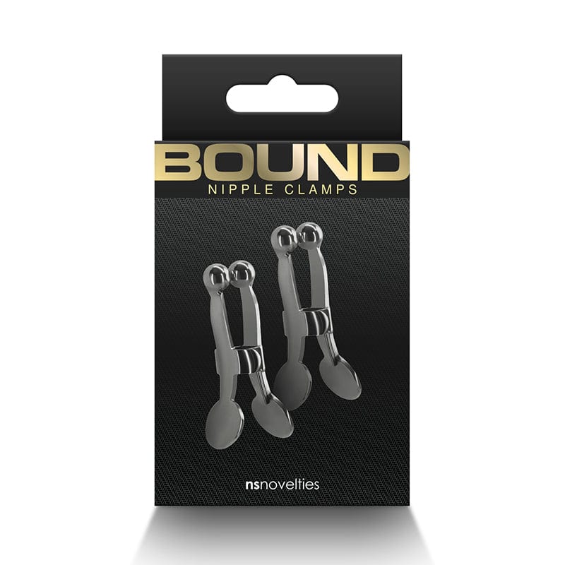 NS Novelties Nipple Clamps Gun Metal NS Novelties C1 Bound Nipple Clamps
