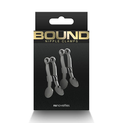NS Novelties Nipple Clamps Gun Metal NS Novelties C1 Bound Nipple Clamps