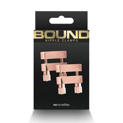 NS Novelties Nipple Clamps Rose Gold NS Novelties V1 Bound Nipple Clamps