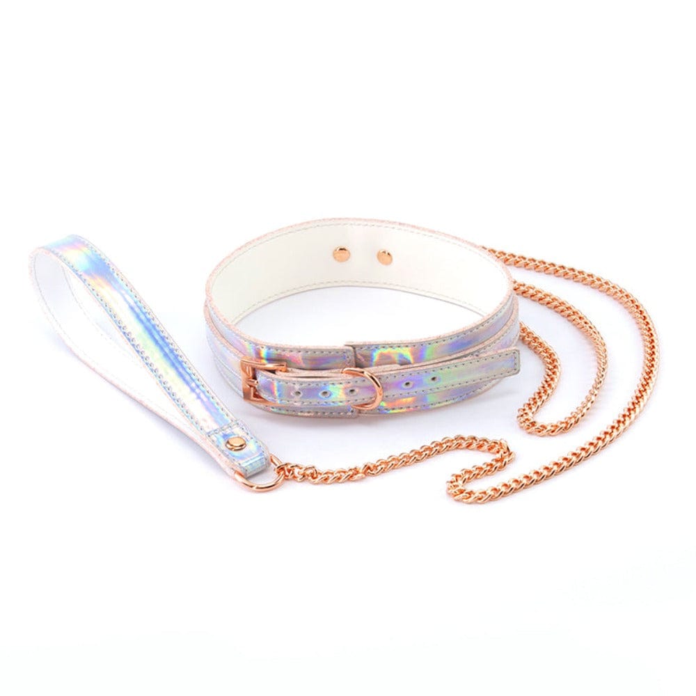 NS Novelties Cosmo Bondage Collar & Leash - Rainbow