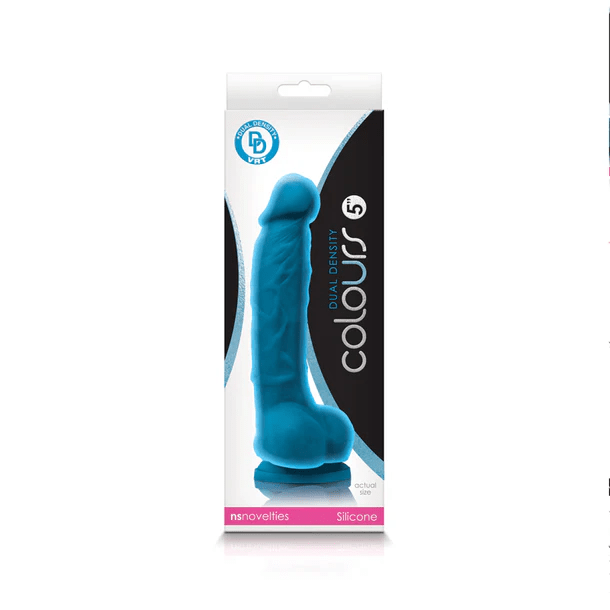 NS Novelties Dildo NS Novelties Colours Dual Density 5" Dildo Blue