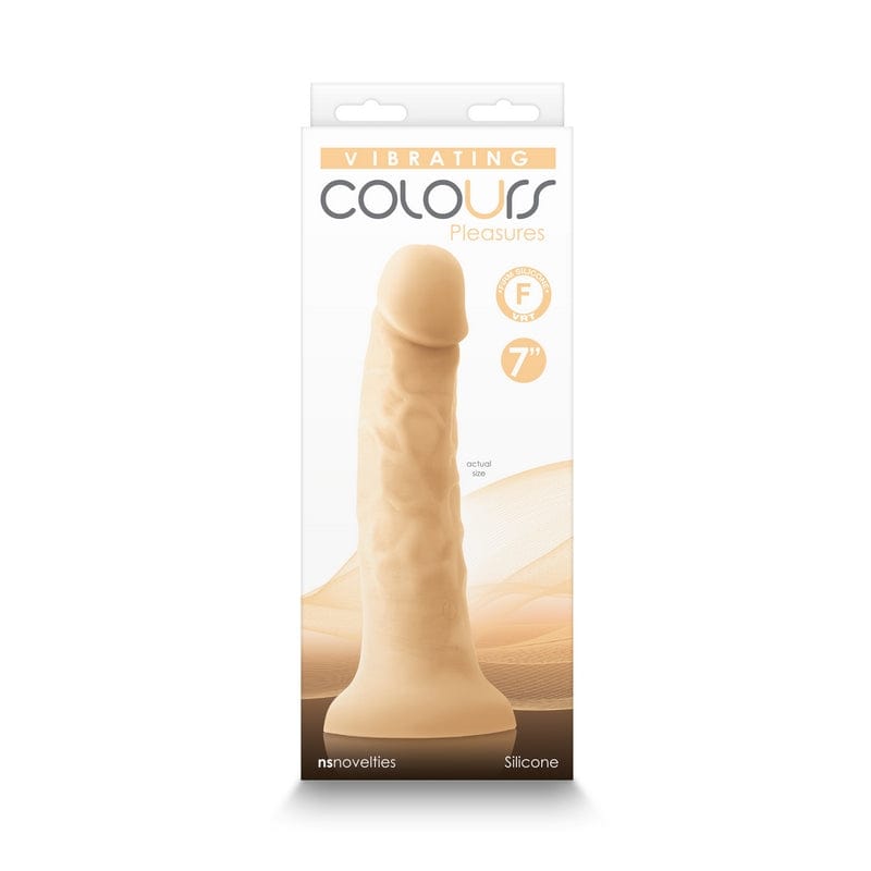 NS Novelties Dildos NS Novelties Colours Pleasures Smooth 7" Vibrating Dildo