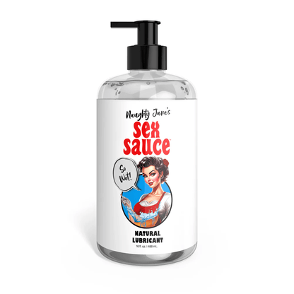 Naughty Jane's Water Based Lube 16 oz Naughty Jane's Sex Sauce Natural Lubricant