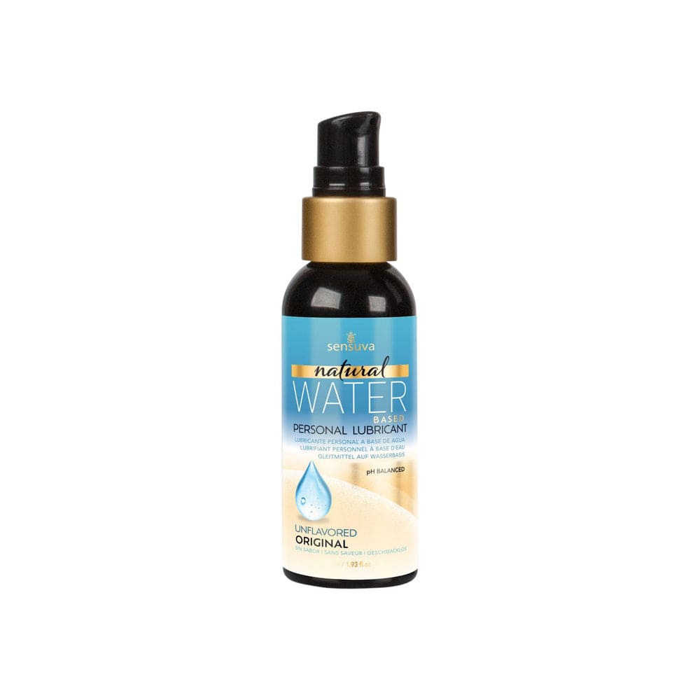 Sensuva Natural Water Based Unscented Lube 2oz