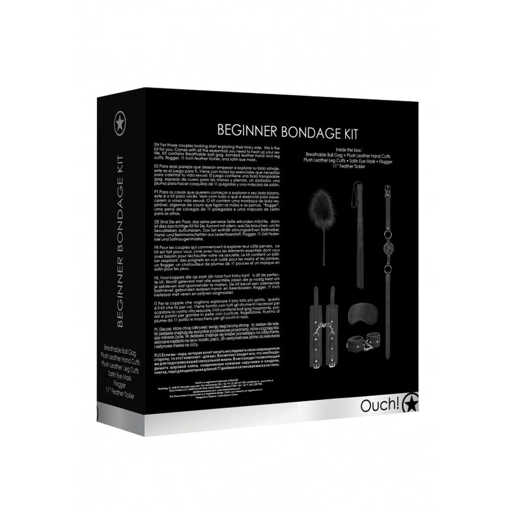 SHOTS Toys America Ouch! Beginners Bondage Kit - Black