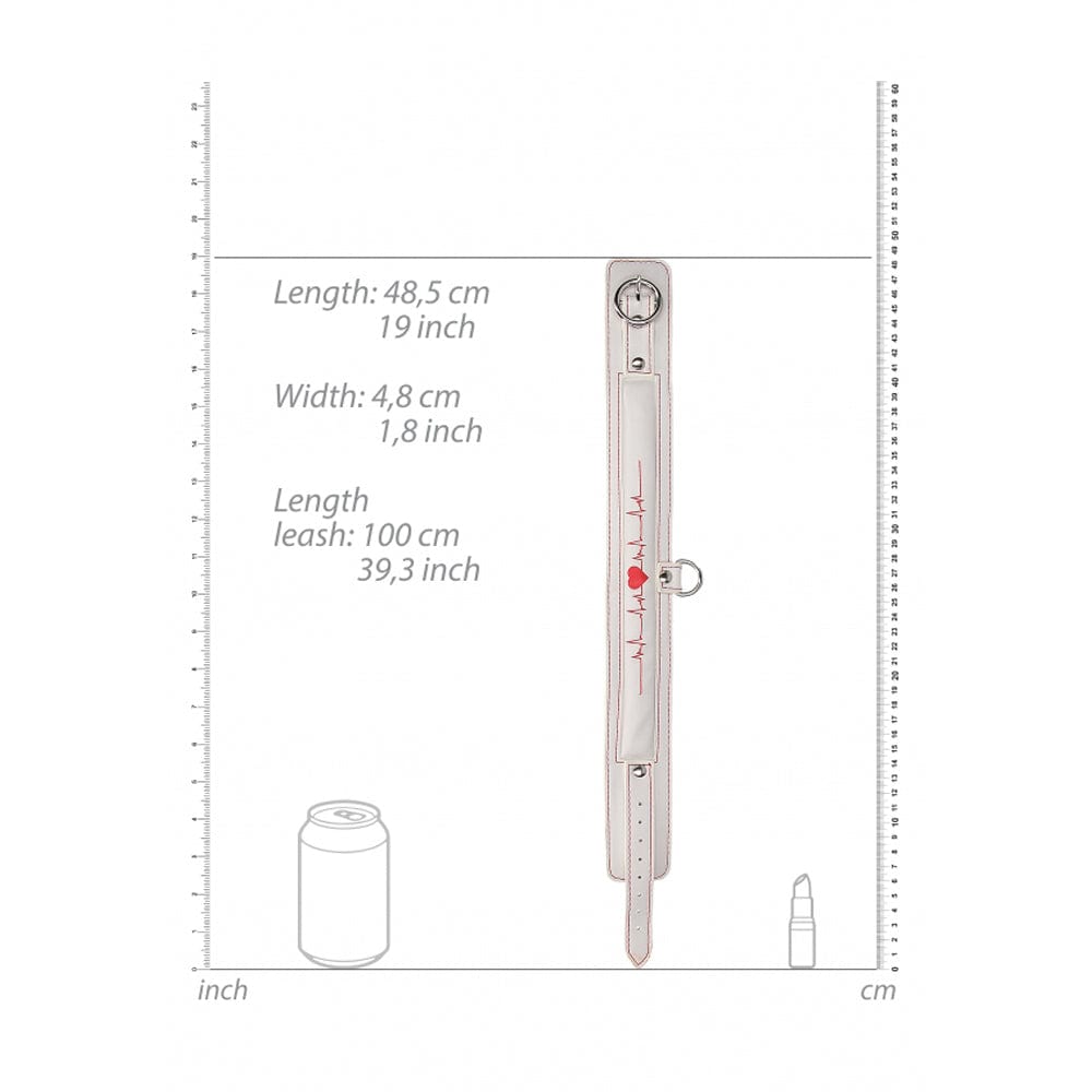 SHOTS Toys America Ouch! Collar With Leash - Nurse Theme *