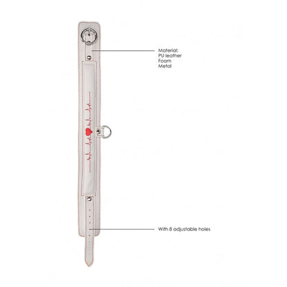 SHOTS Toys America Ouch! Collar With Leash - Nurse Theme *