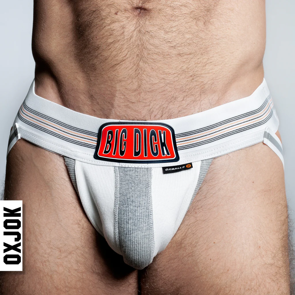 Oxballs Oxjok Big Dick Bulger Jockstrap White Snow