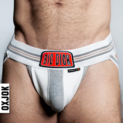Oxballs Oxjok Big Dick Bulger Jockstrap White Snow