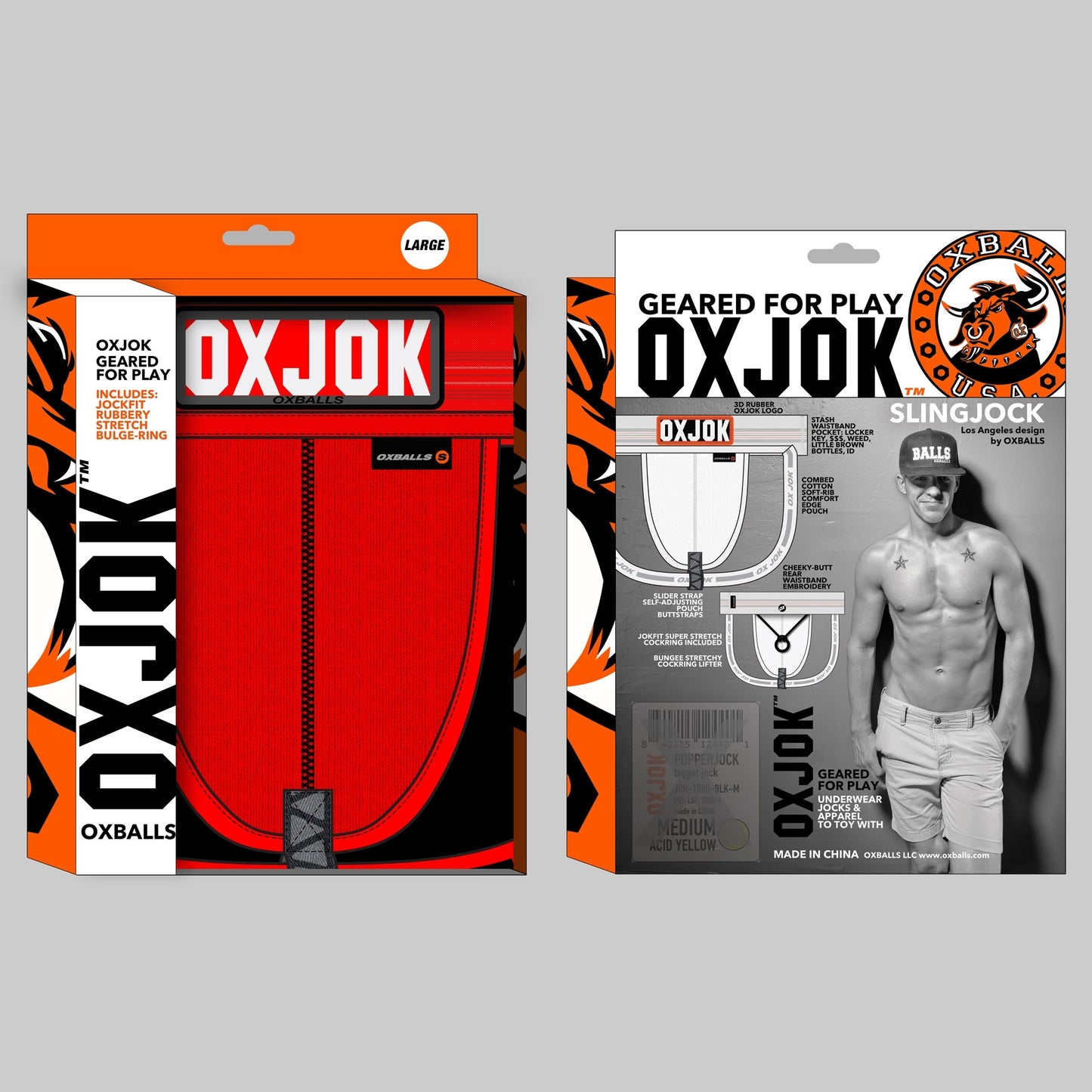 Oxballs Oxjok Slingjock Jockstrap Red Hot
