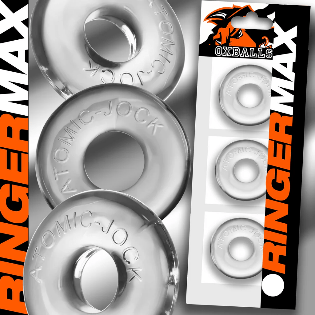Oxballs Cock Rings Clear Oxballs Ringer Max 3 Pack