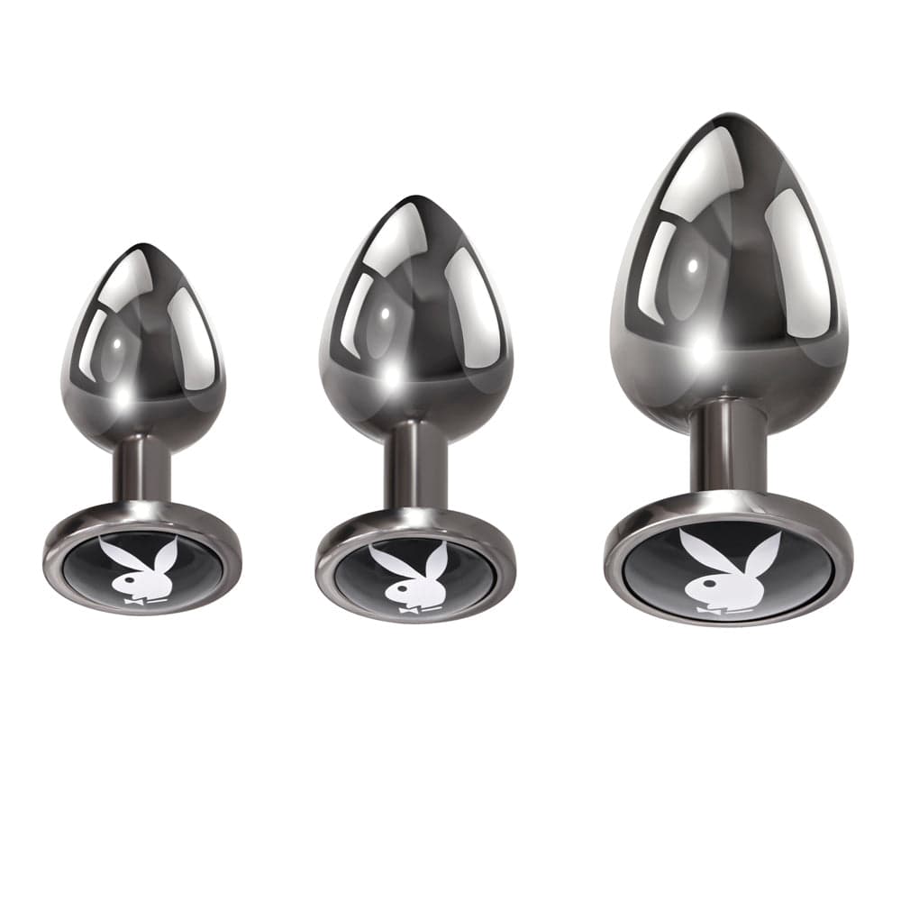 Playboy Pleasure Anal Toys Playboy Pleasure 3 Ways Butt Plug Set