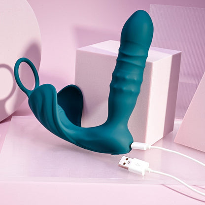 Playboy Pleasure Cock Rings Playboy Bring It On Thrusting Plug/Ring