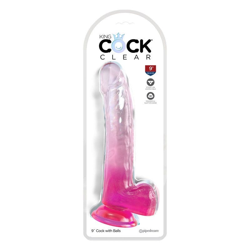 Pipedream Products Dildos Pink Pipedream Products King Cock 9" With Balls