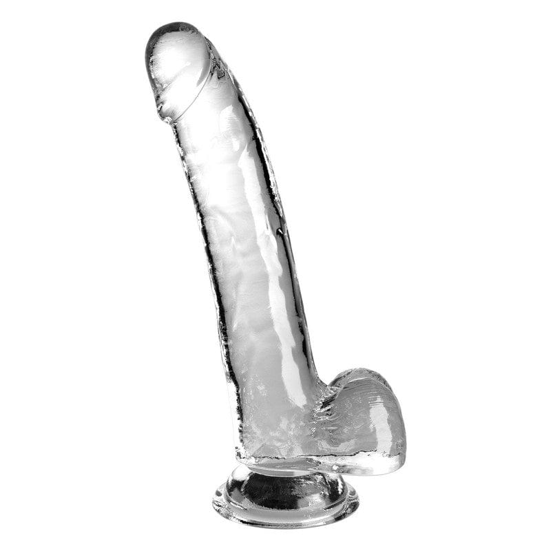 Pipedream Products Dildos Products King Cock 9" With Balls Clear