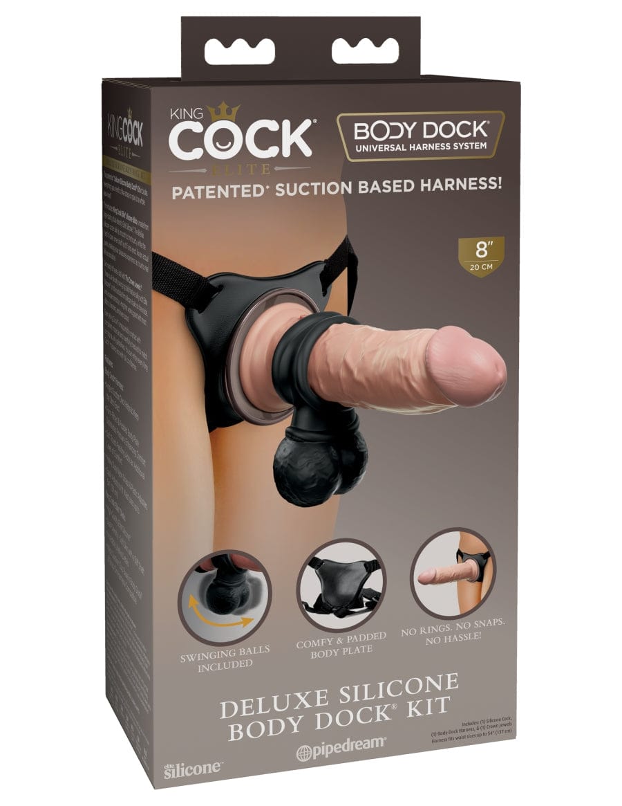 Pipedream Products Strap-Ons Pipedream King Cock Elite Deluxe Silicone Body Dock Kit