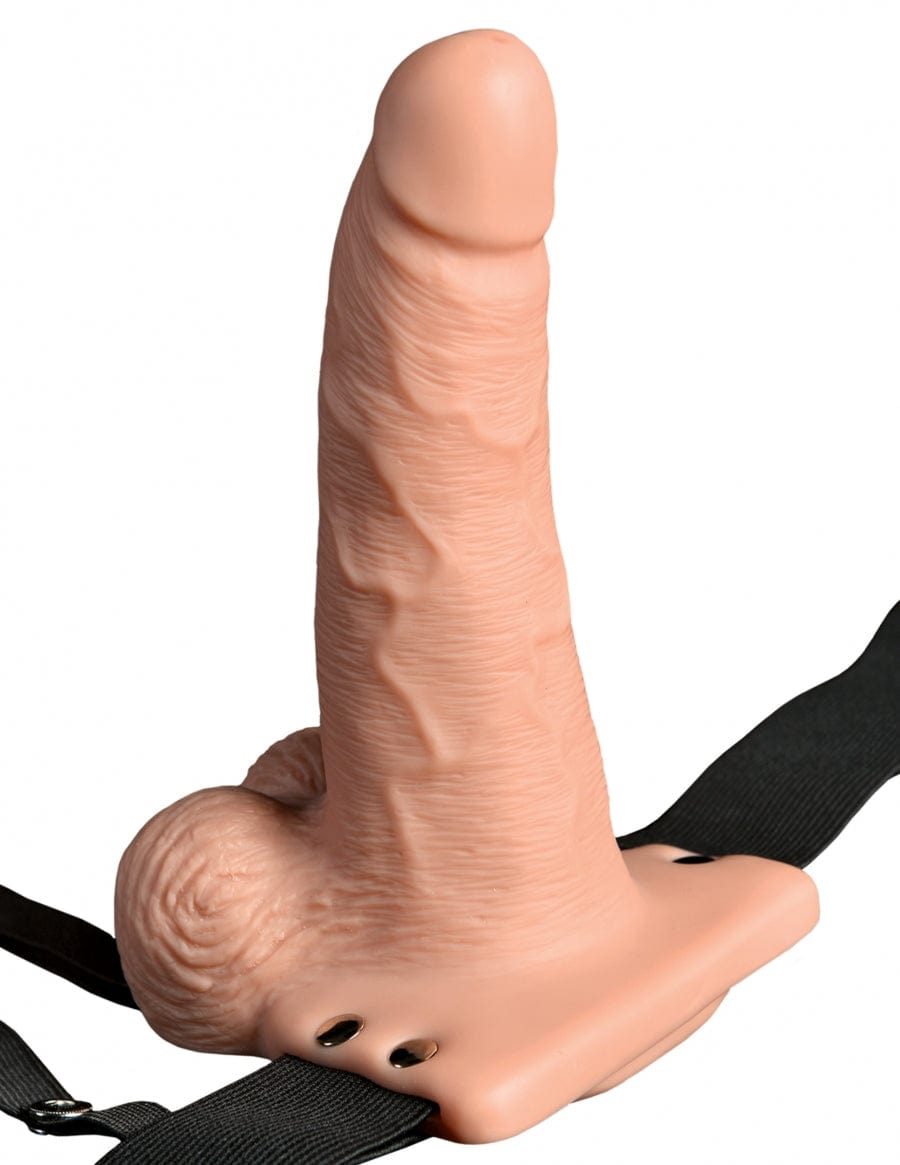 Pipedream Products Strap-Ons Pipedream Products Fetish Fantasy 6" Hollow Rechargeable Strap-On with Remote