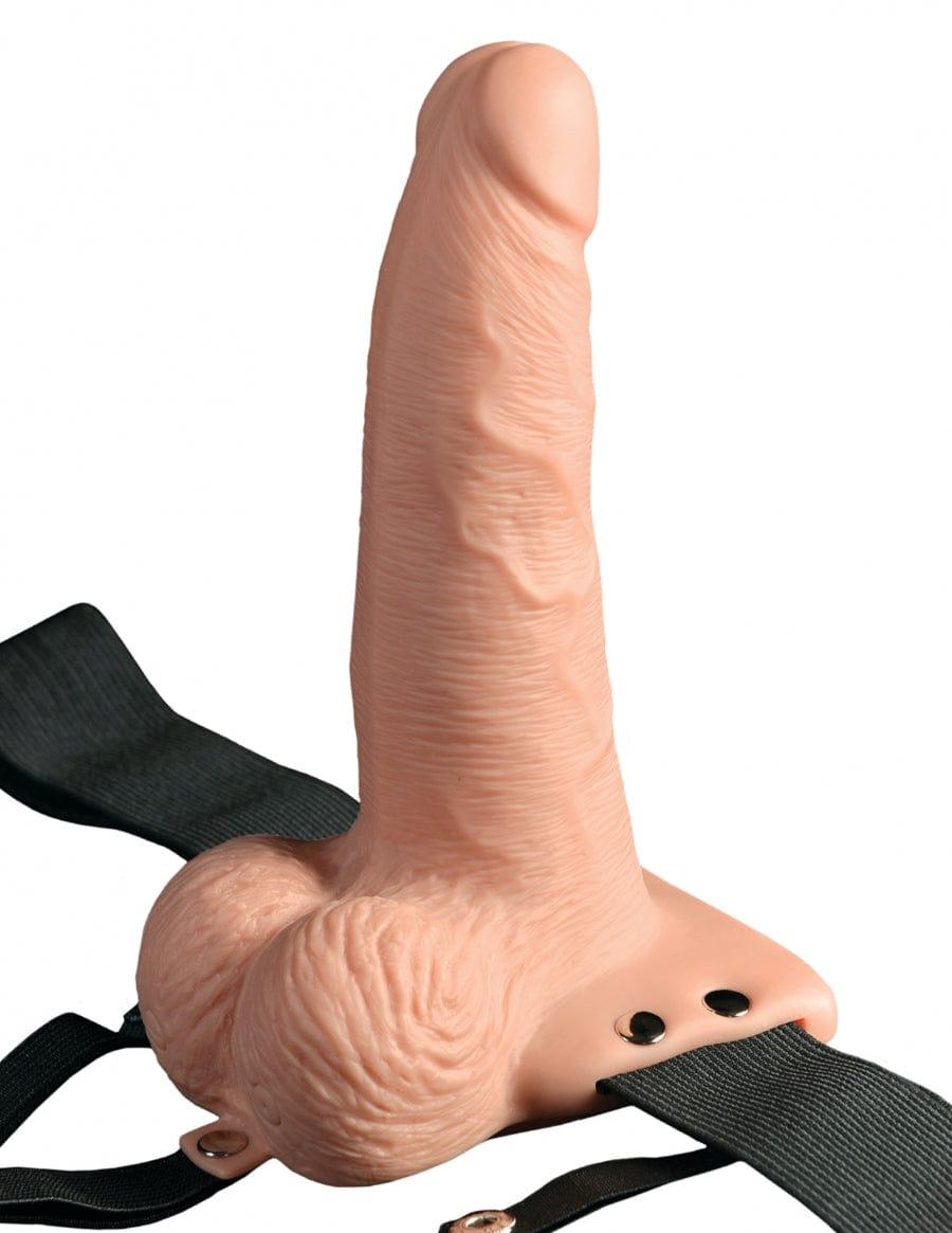 Pipedream Products Strap-Ons Pipedream Products Fetish Fantasy 6" Hollow Rechargeable Strap-On with Remote