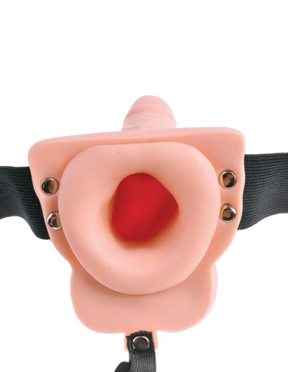 Pipedream Products Strap-Ons Pipedream Products Fetish Fantasy 6" Hollow Rechargeable Strap-On with Remote