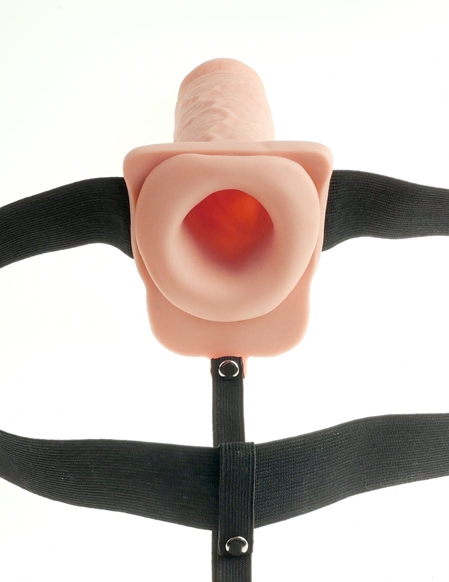 Pipedream Products Strap-Ons Pipedream Products Fetish Fantasy 7" Hollow Rechargeable Strap-On with Balls