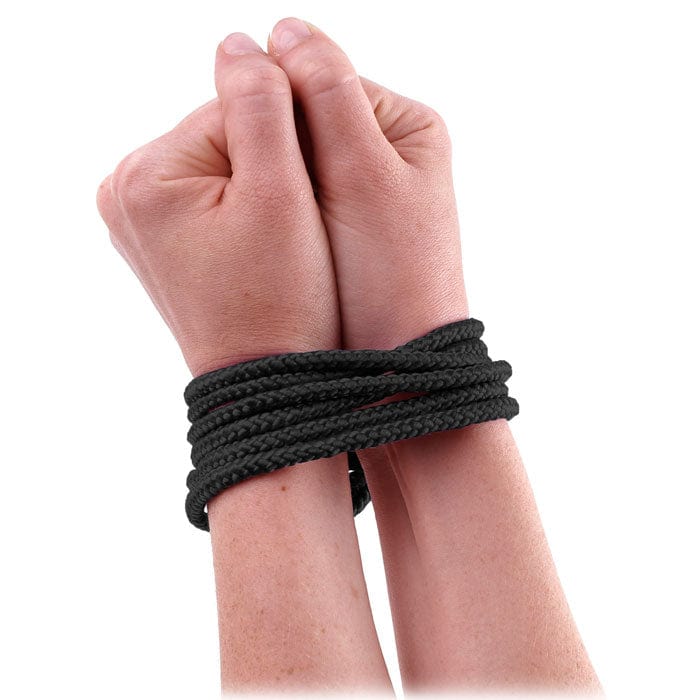 Pipedream Products Bondage & Fetish Pipedream Products Fetish Fantasy Mini Silk Rope Black