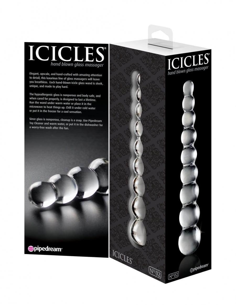 Pipedream Products Massagers Pipedream Products Icicles No. 2 Glass Massager