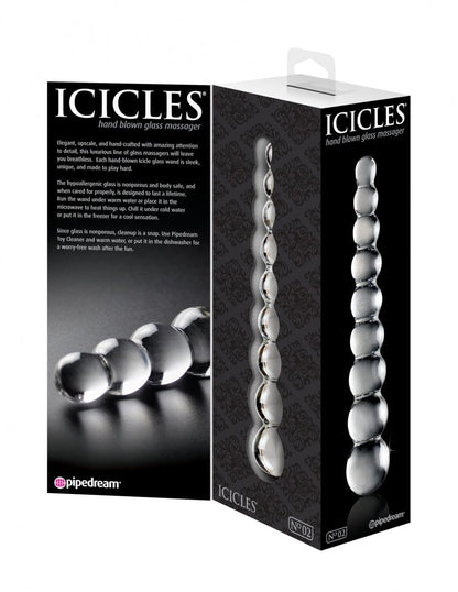 Pipedream Products Massagers Pipedream Products Icicles No. 2 Glass Massager