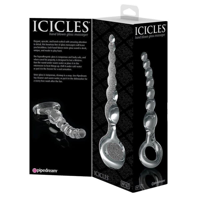 Pipedream Products Wand Massagers Pipedream Products Icicles No. 67 Glass Wand