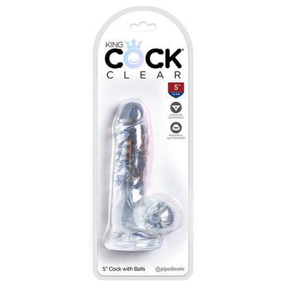 Pipedream Products Dildos Pipedream Products King Cock Clear 5" Cock With Balls