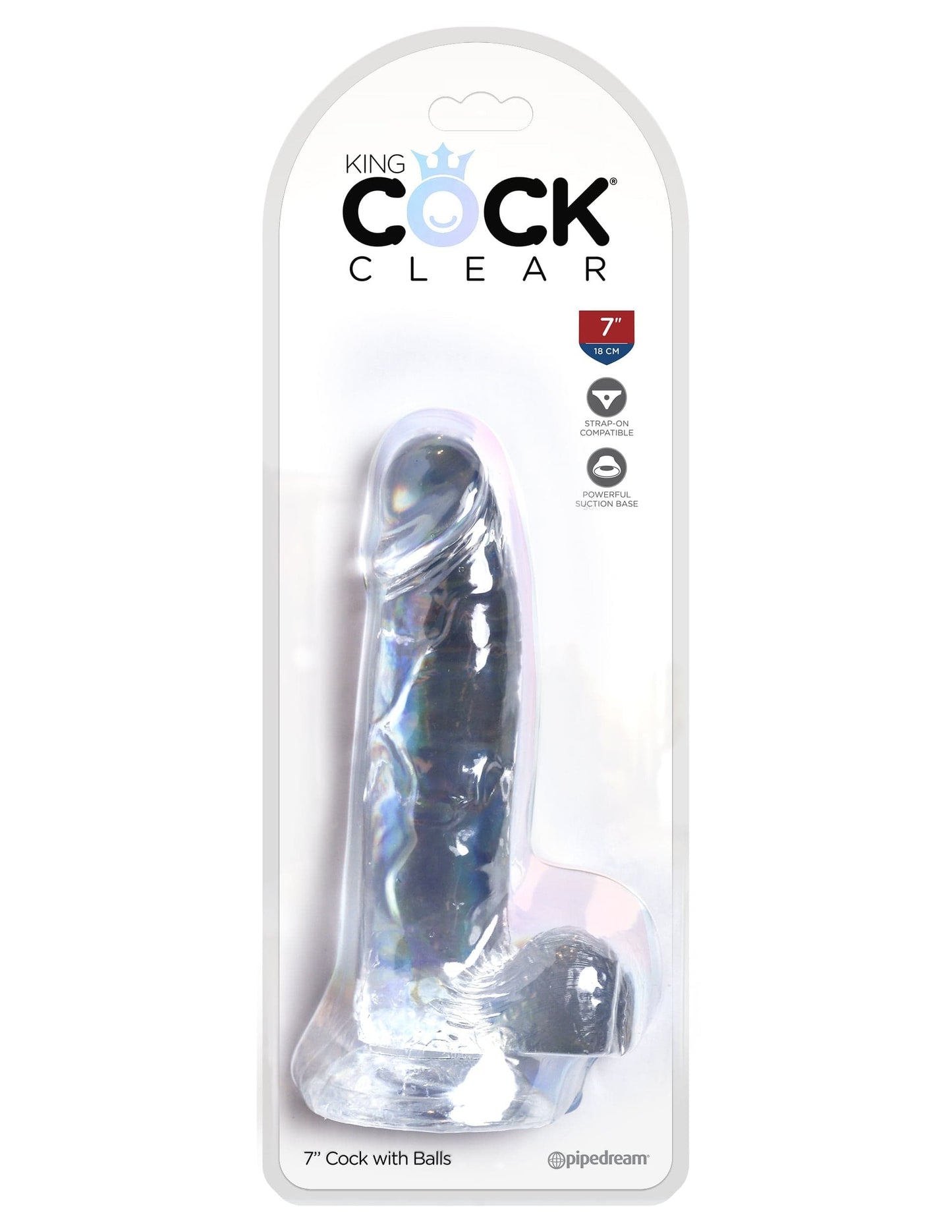 Pipedream Products Dildos Pipedream Products King Cock Clear 7" Cock With Balls