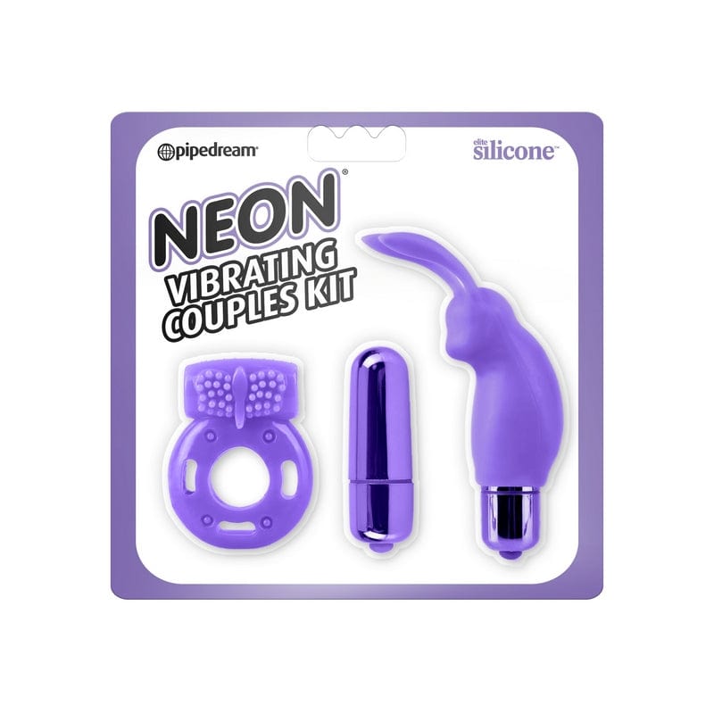 Pipedream Products Pleasure kits Purple Pipedream Products Neon Vibrating Couples Kit
