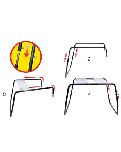 Pipedream Products Sex Furniture Pipedream Products The Incredible Sex Stool Clear/Black