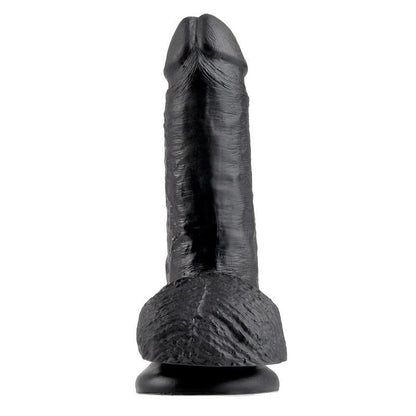 Pipedream Products King Cock 7″ Black Cock with Balls