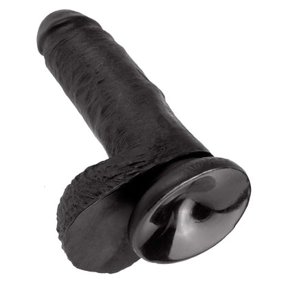 Pipedream Products King Cock 7″ Black Cock with Balls
