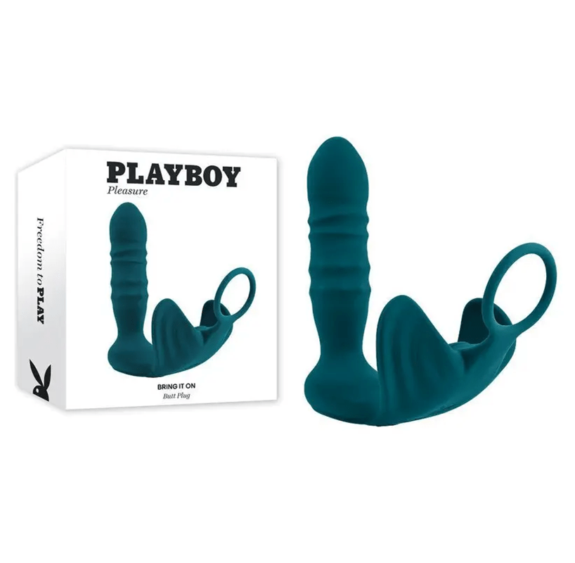 Playboy Pleasure Cock Rings Playboy Bring It On Thrusting Plug/Ring